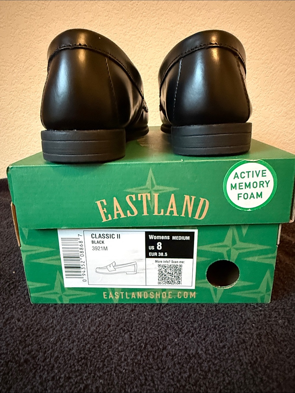 Women’s Eastland Black Leather Penny Loafers - Picture 5 of 8